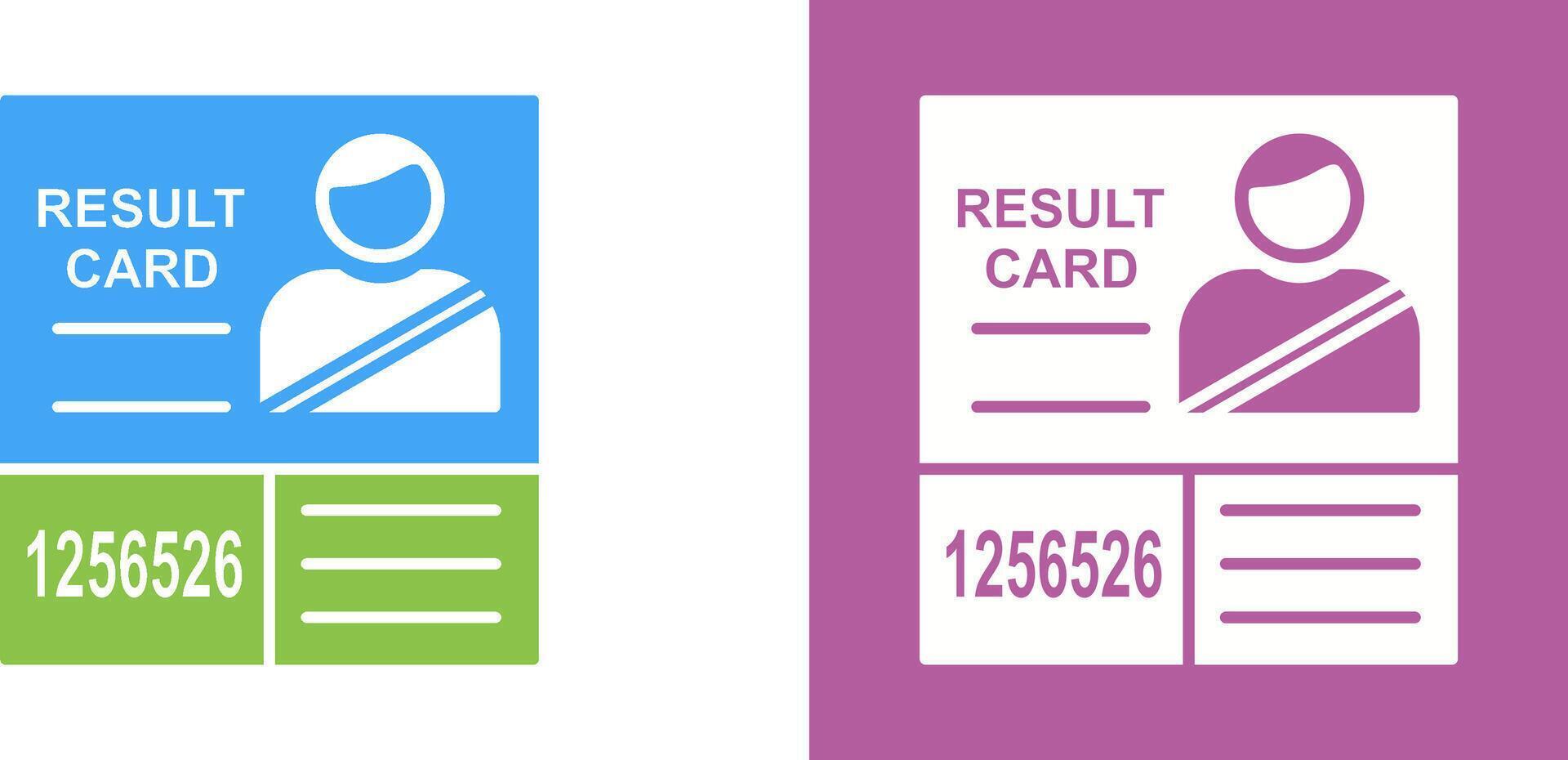 Candidate Results Icon Design vector