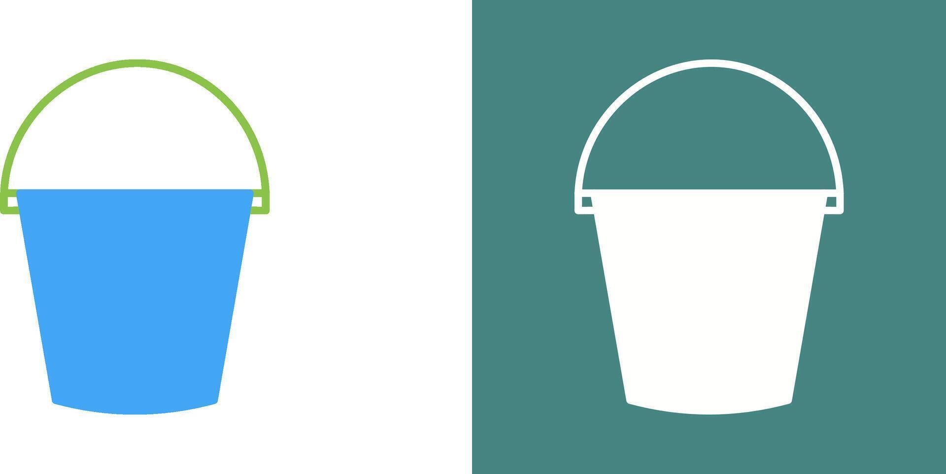 Water Bucket Icon Design vector