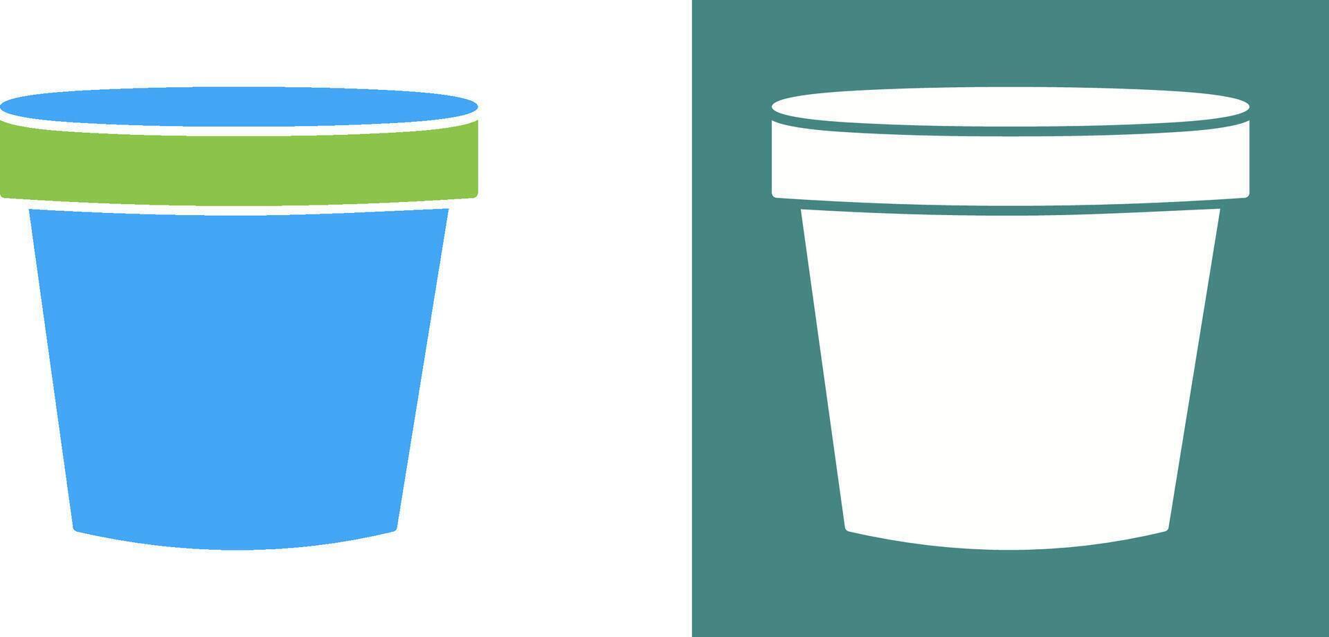 Plant Pot Icon Design vector