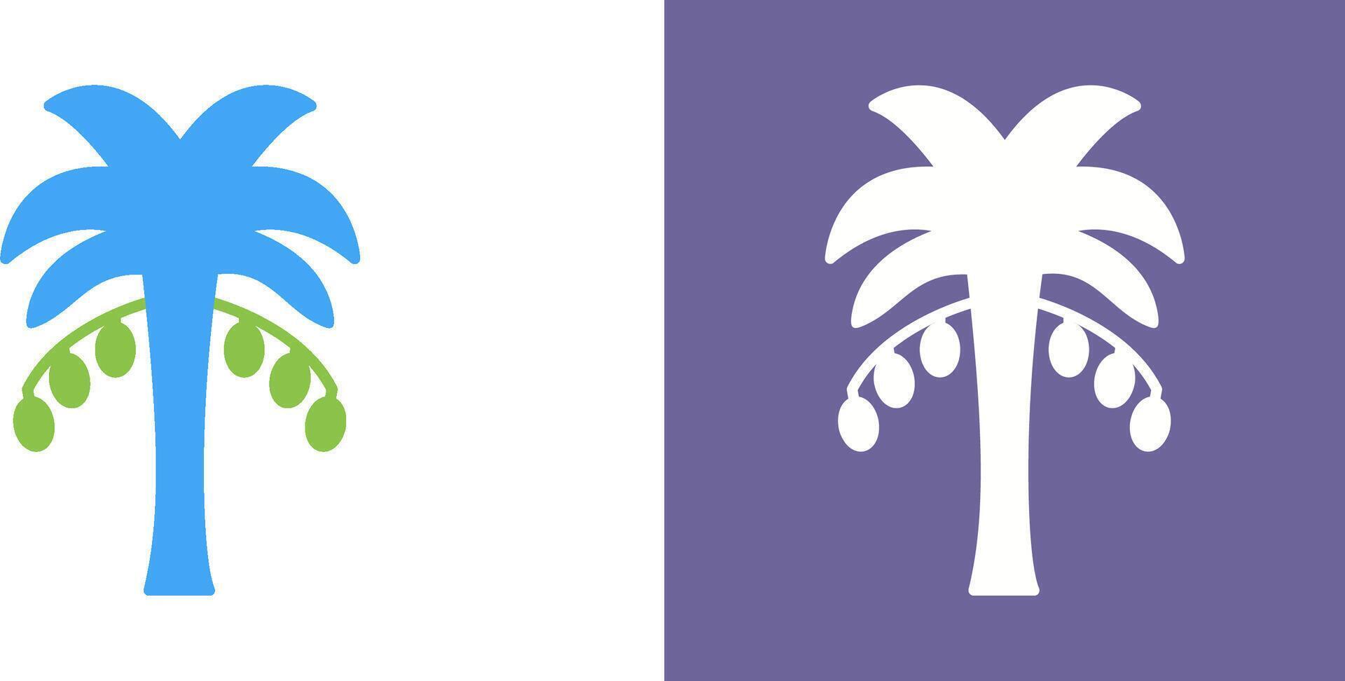 Coconut trees Icon Design vector