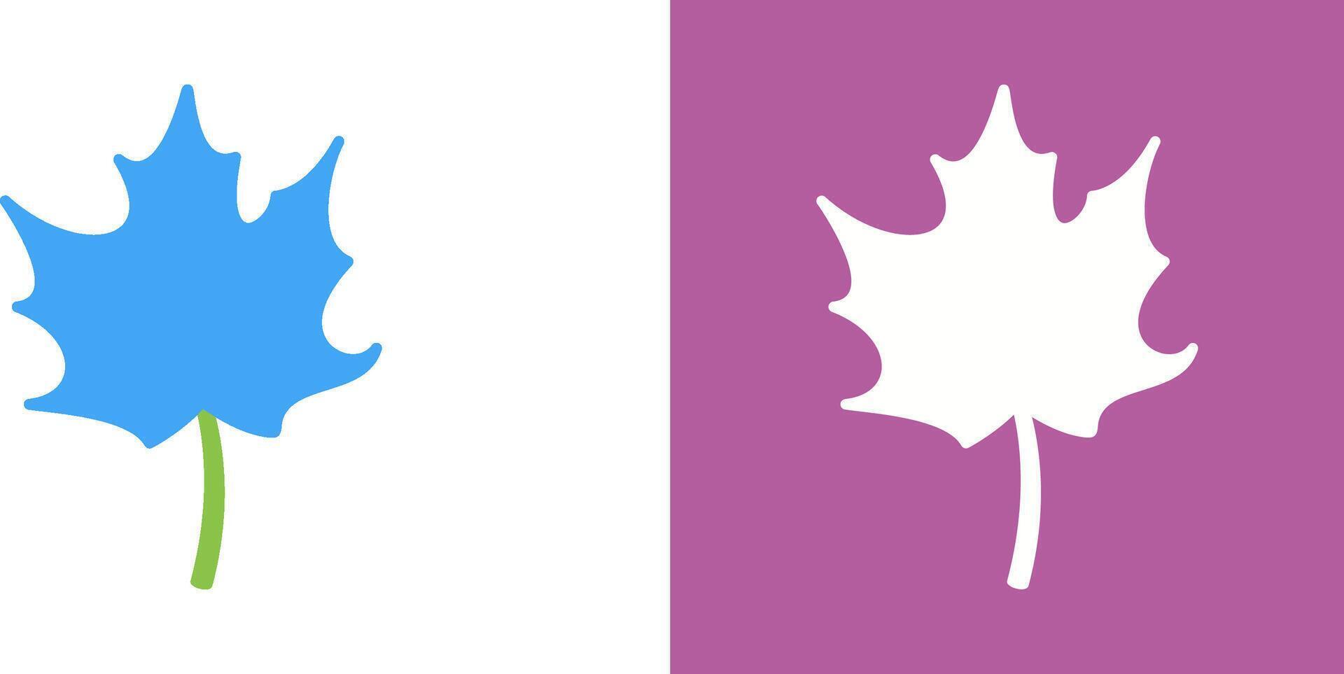 Autumn Leaf Icon Design vector