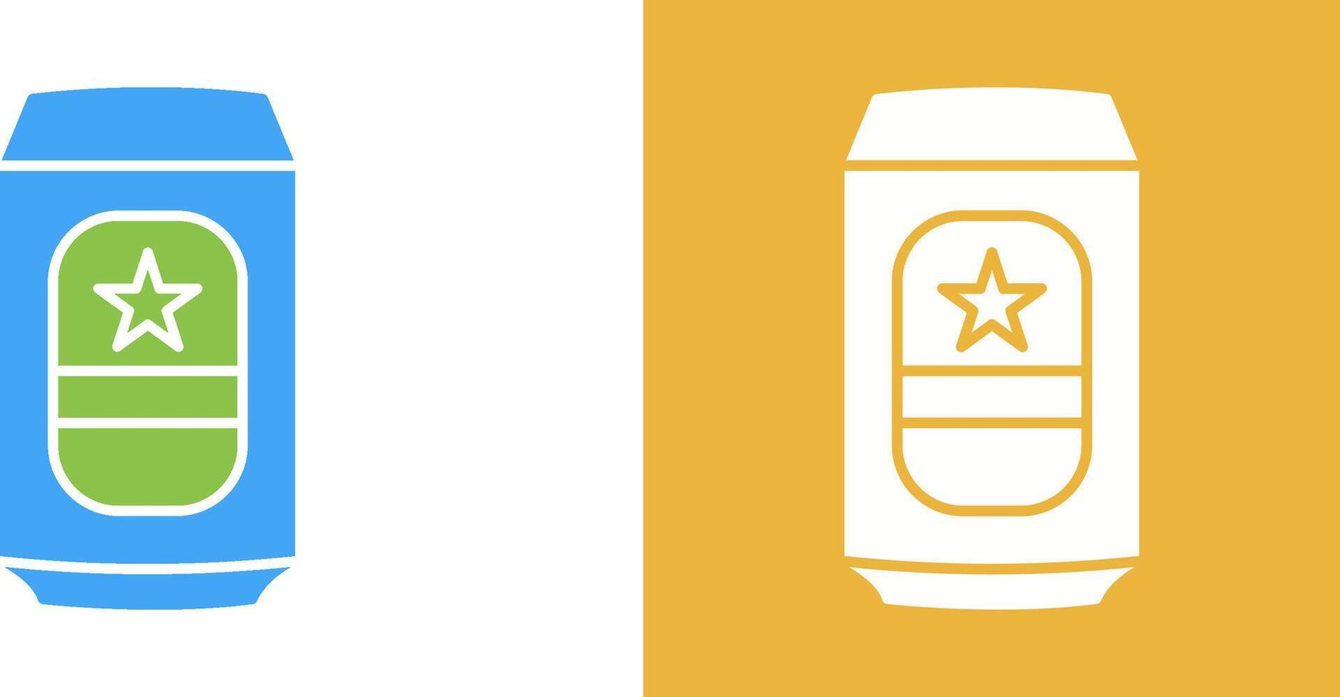 Beer Can Icon Design vector
