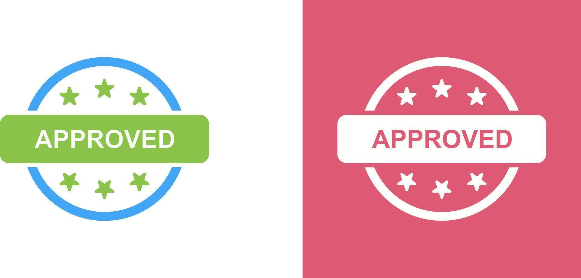 Approved Icon Design vector