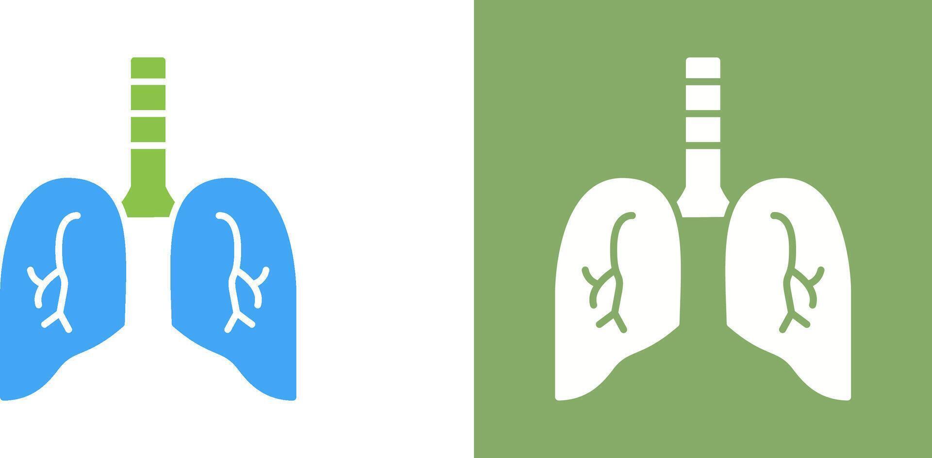 Lung Icon Design vector