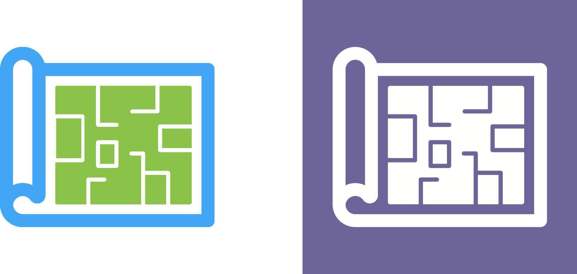 Blueprint Icon Design vector