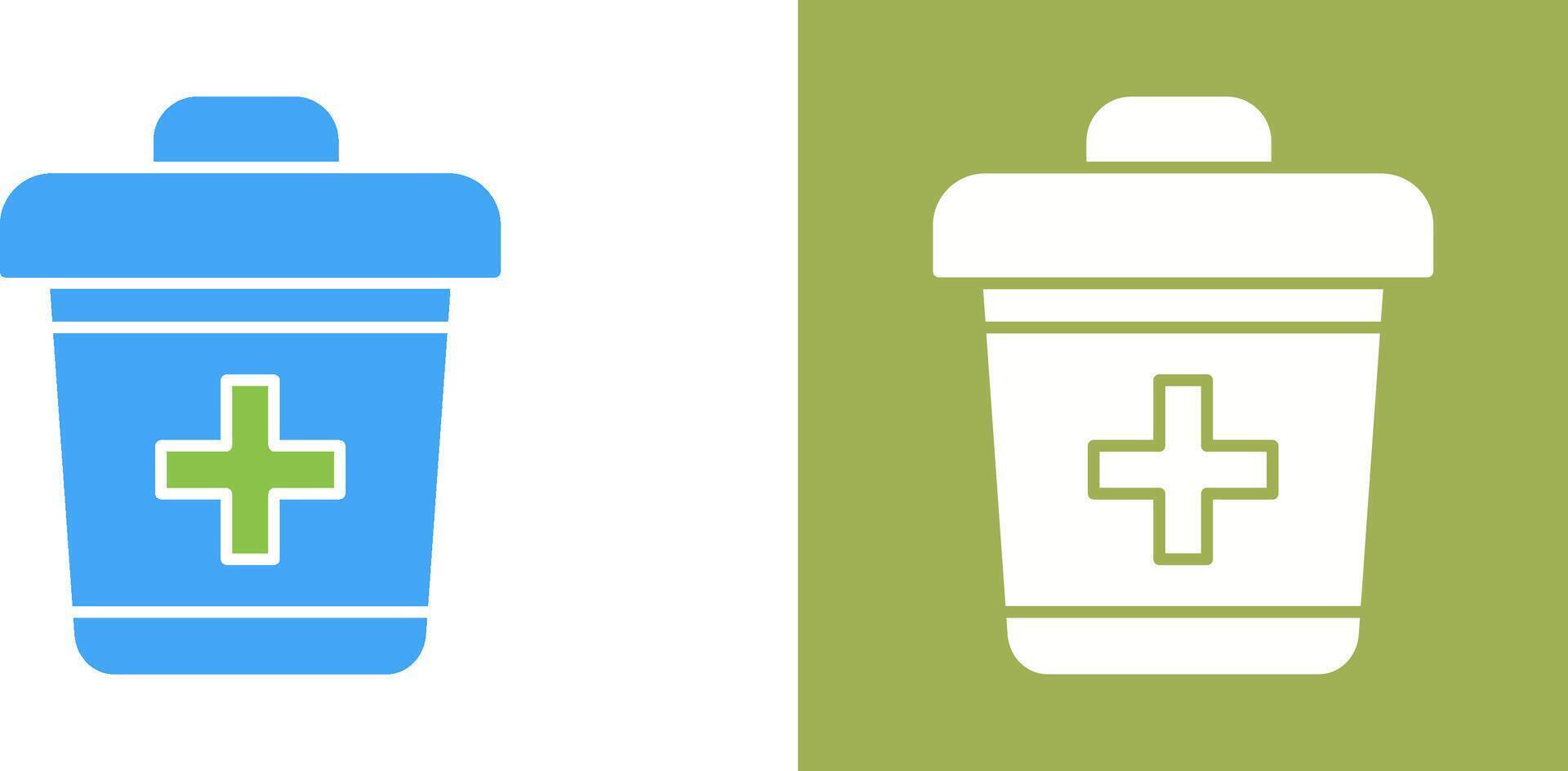 Dustbin Icon Design vector