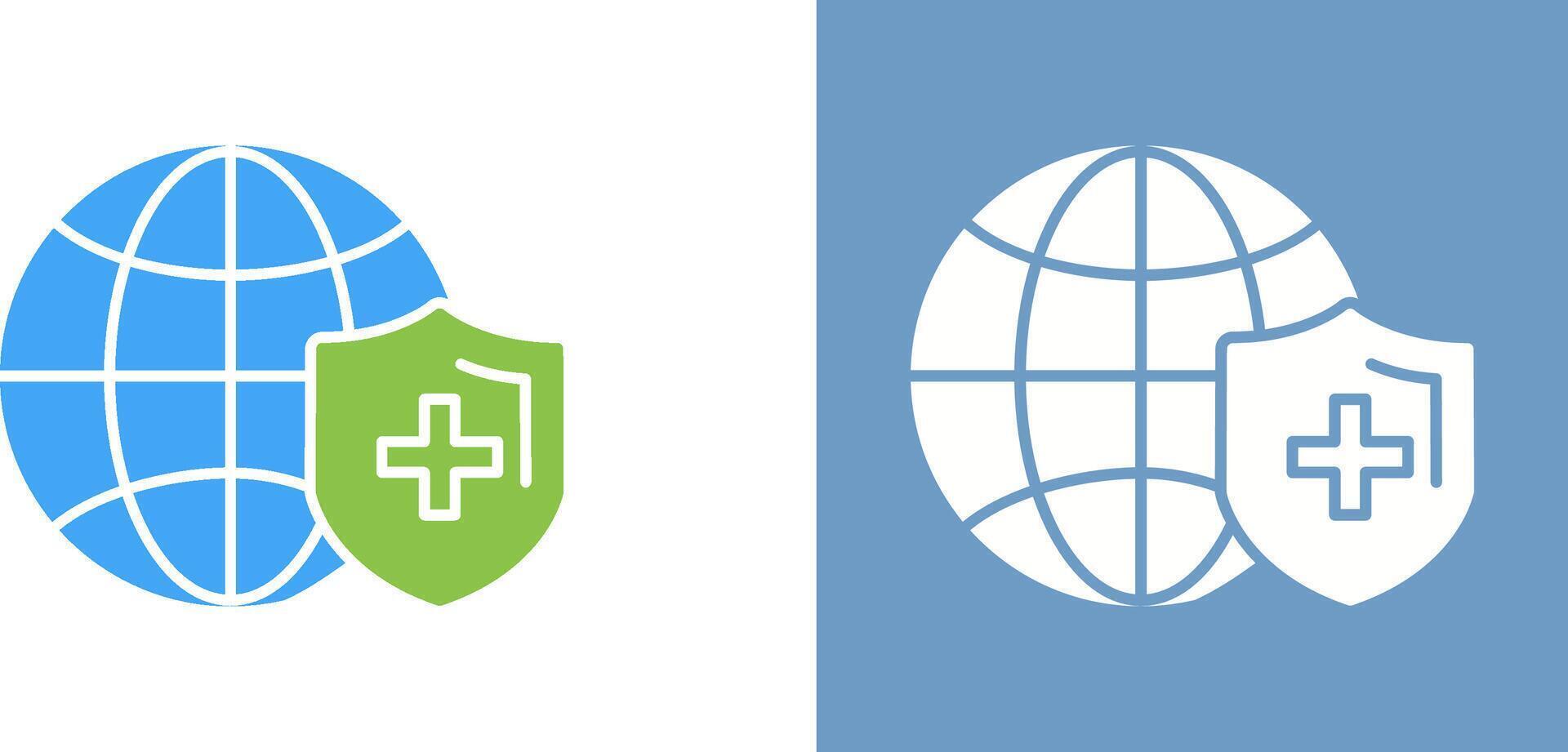 Global Protection Icon Design vector