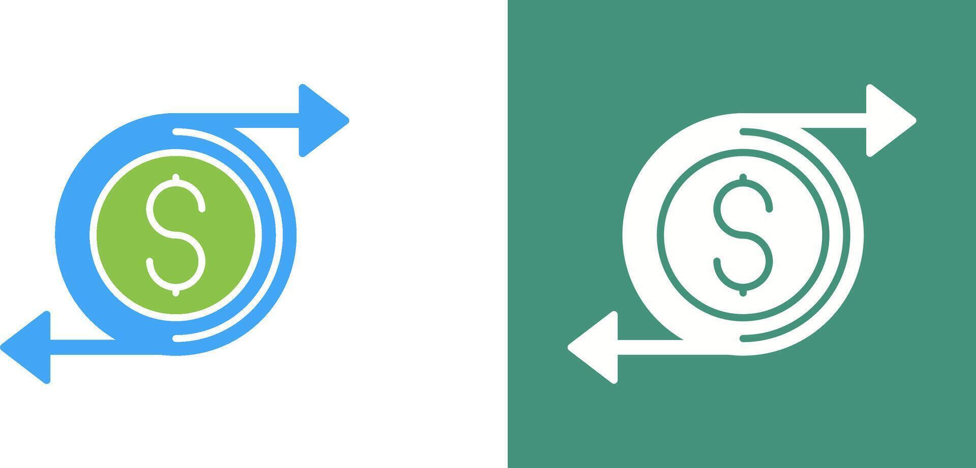 Money Flow Icon Design vector