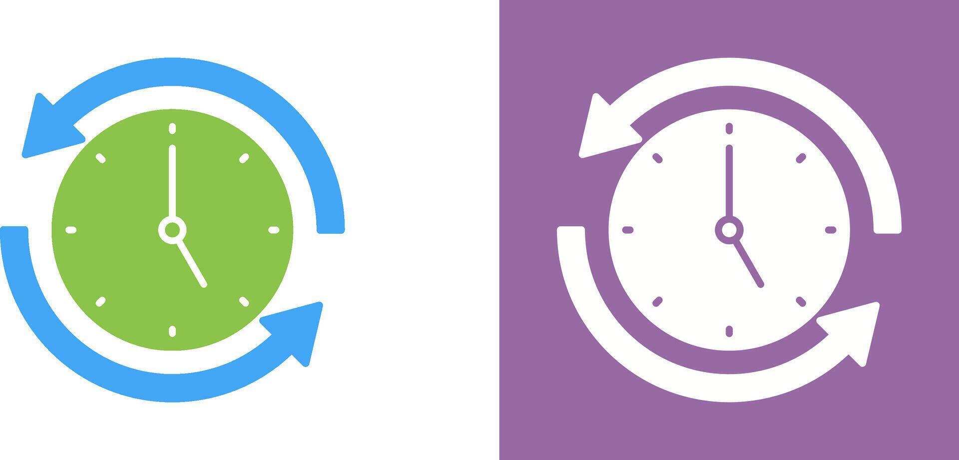 Run Time Icon Design vector