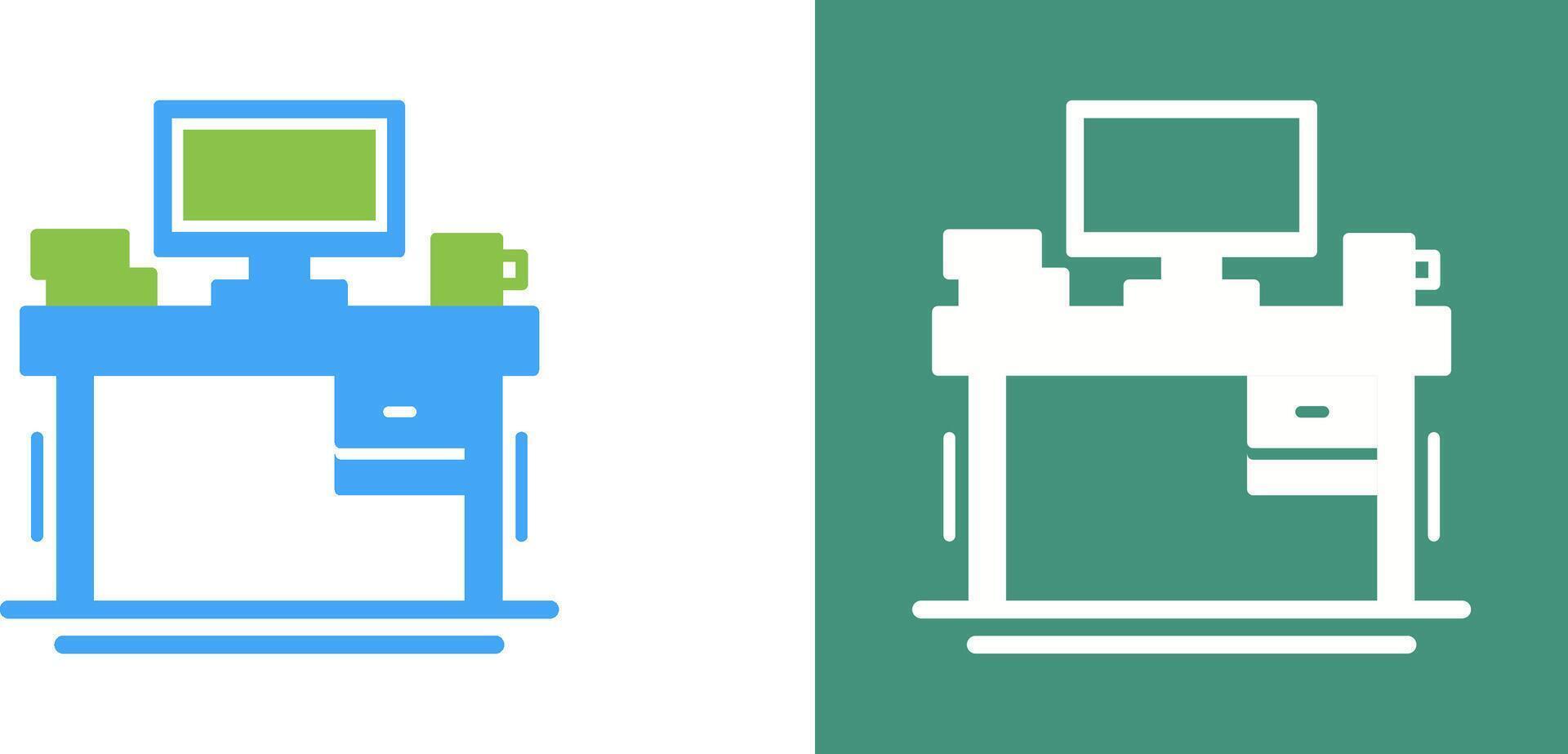 Desk Icon Design vector