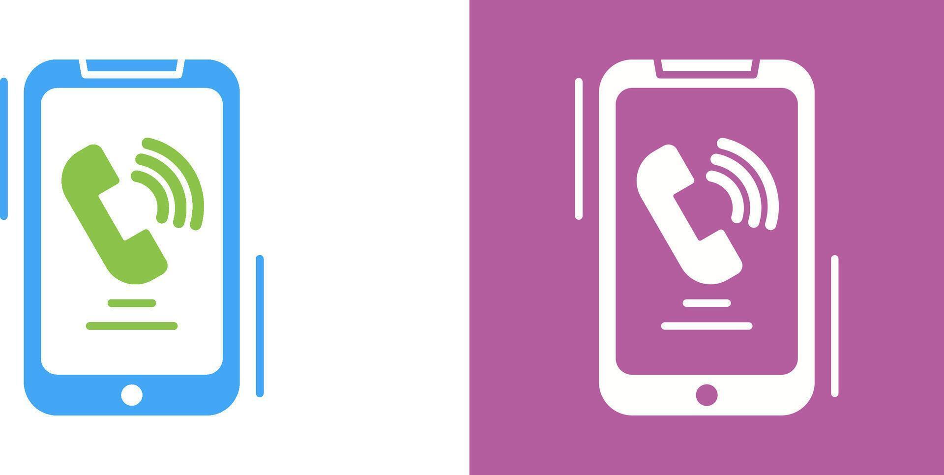 Incoming Call Icon Design vector