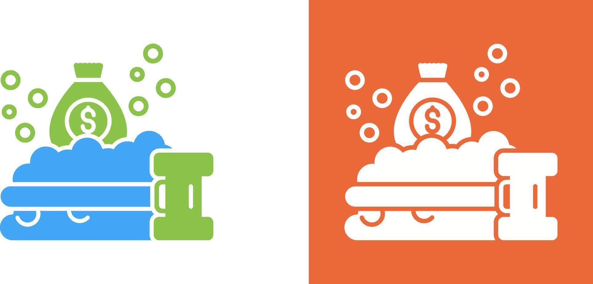 Money Laundering Icon Design vector