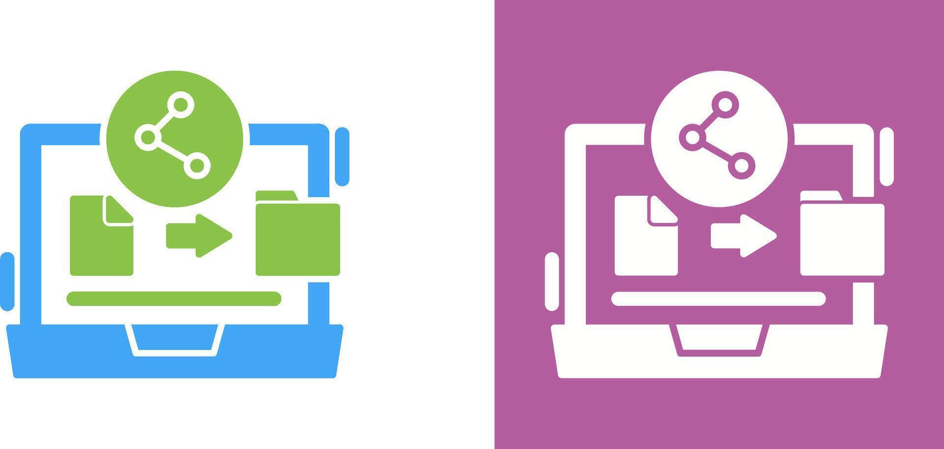 File Share Icon Design vector