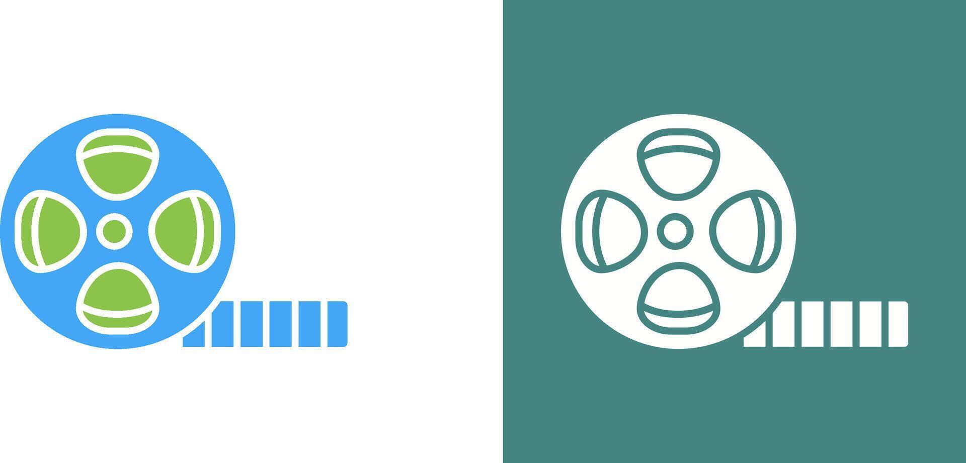 Film Reel Icon Design vector