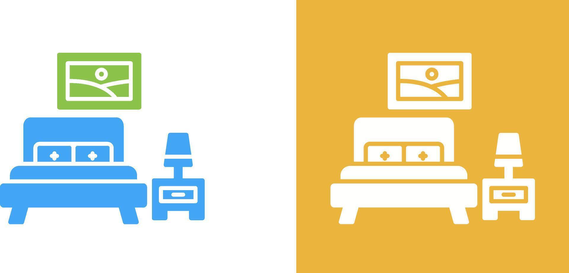Bedroom Icon Design vector