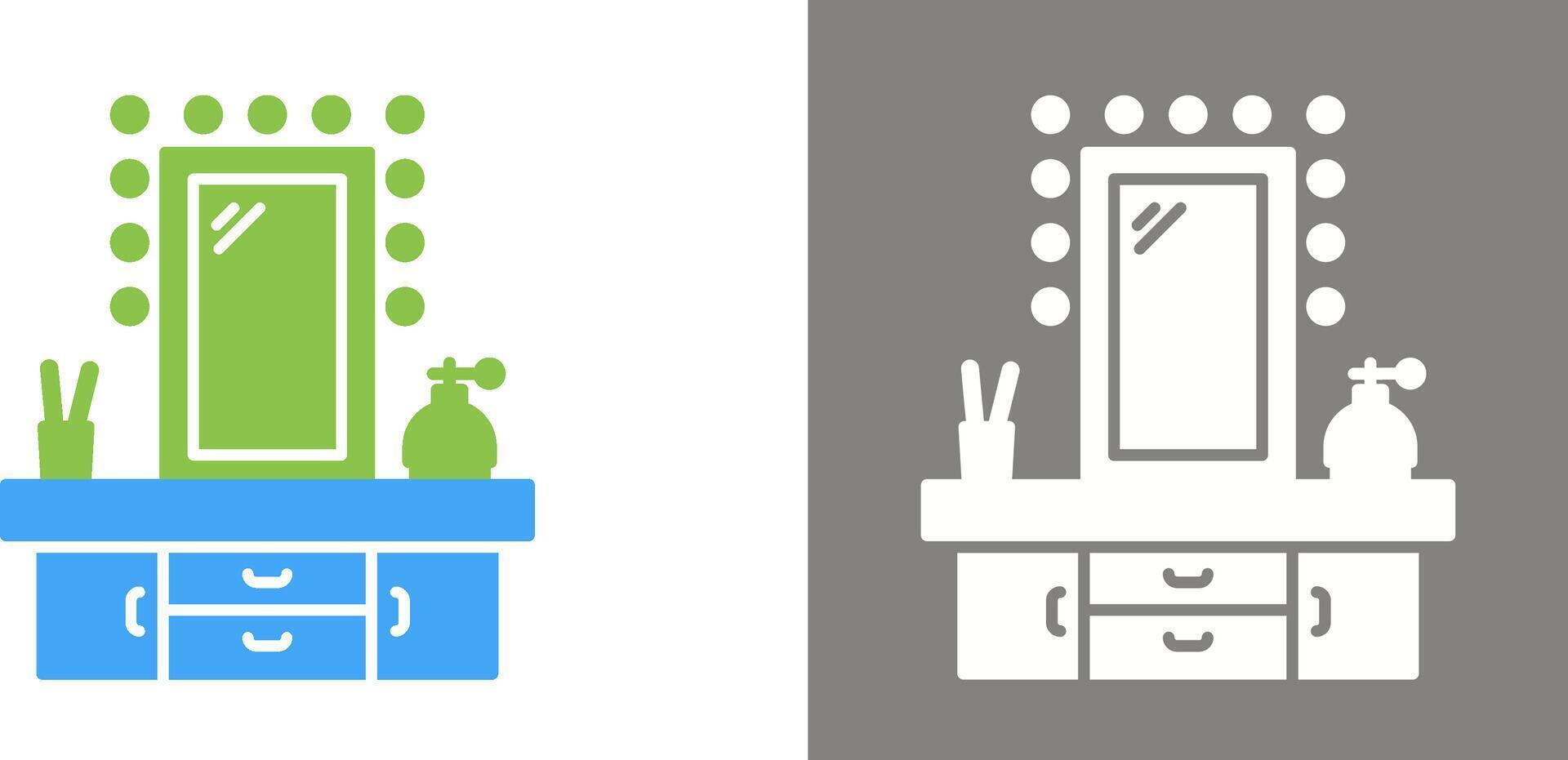 Dressing Table Icon Design vector