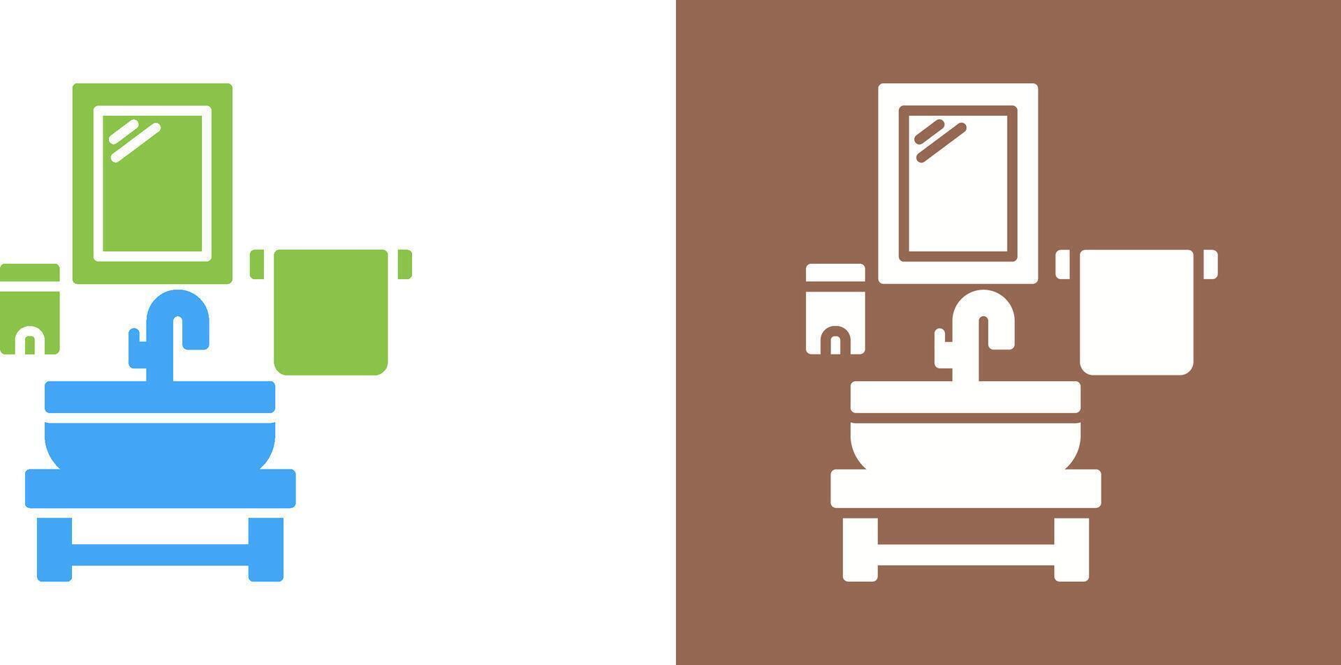 Washbasin Icon Design vector