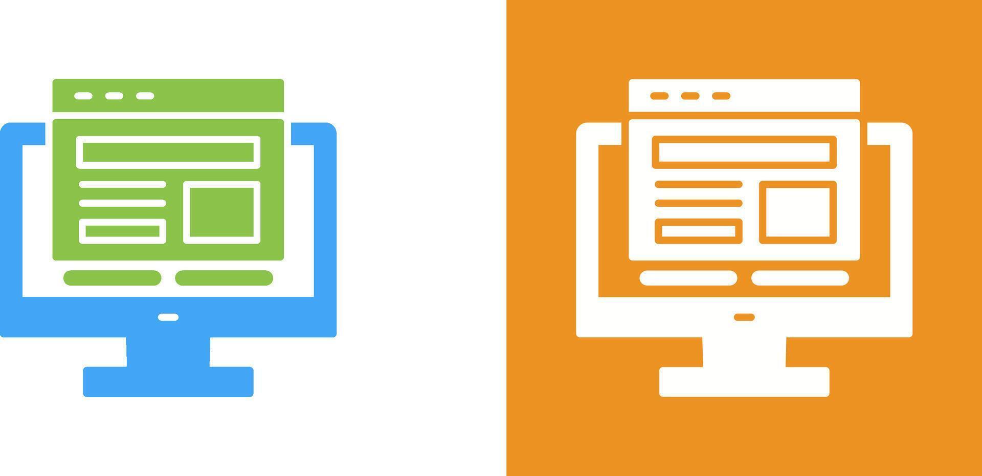Adaptive Layout Icon Design vector