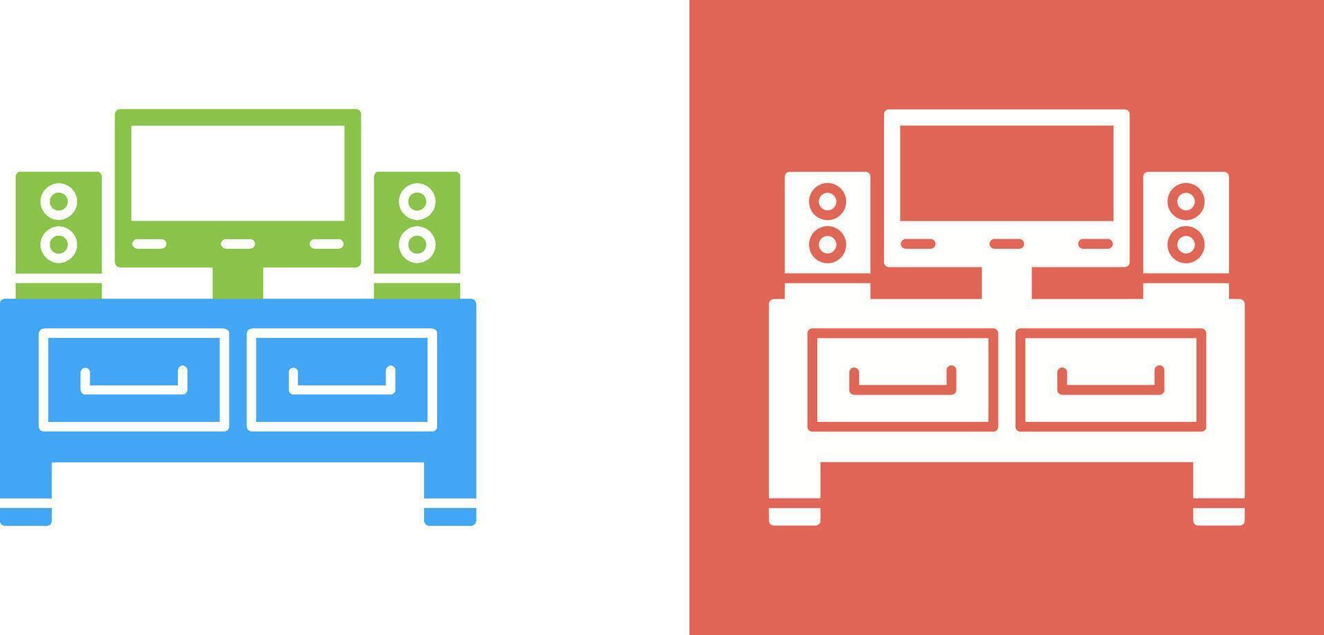 Television Icon Design vector