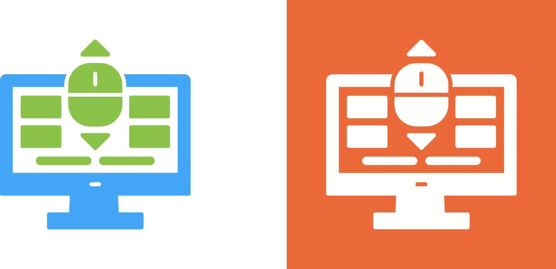 Scroll Icon Design vector