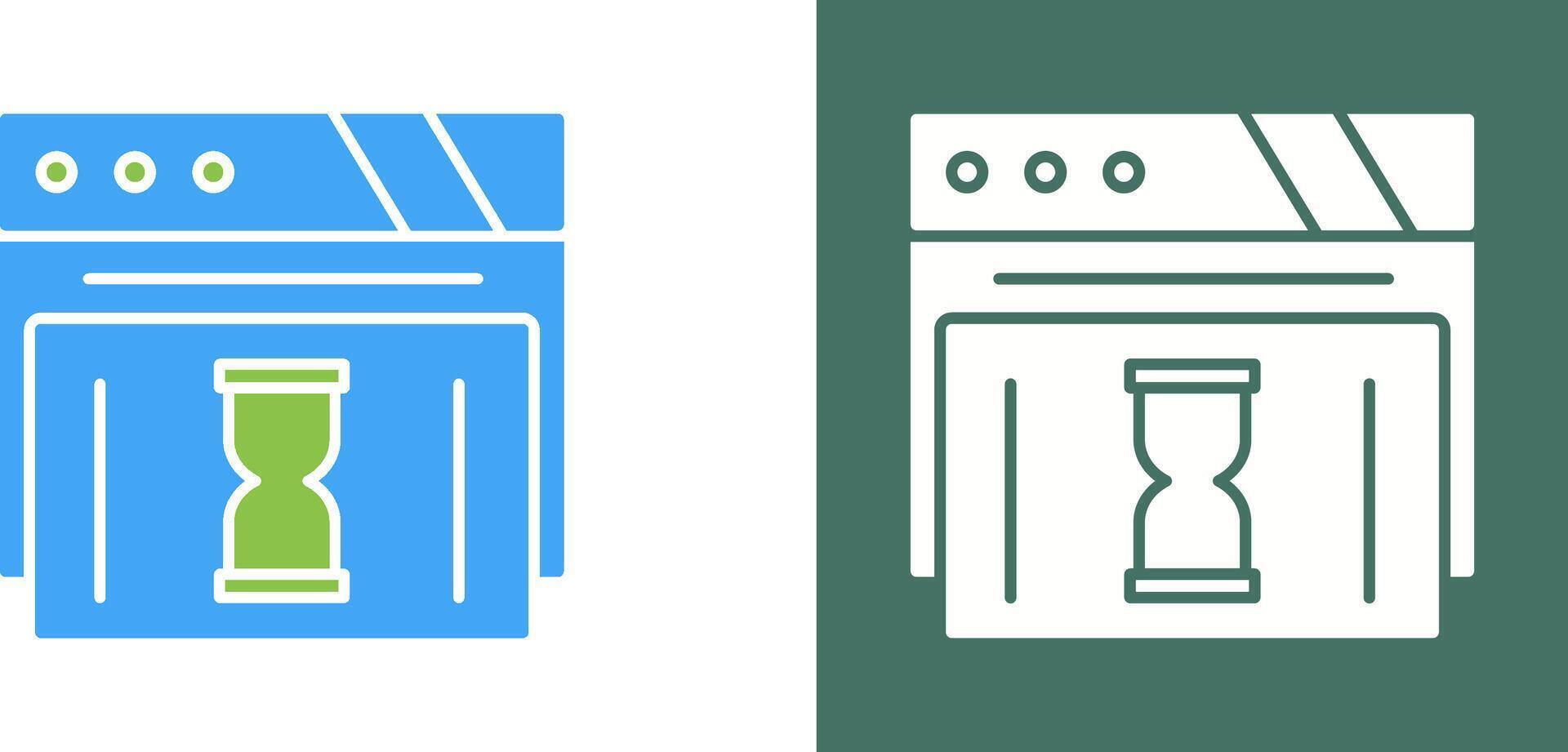 Waiting Icon Design vector