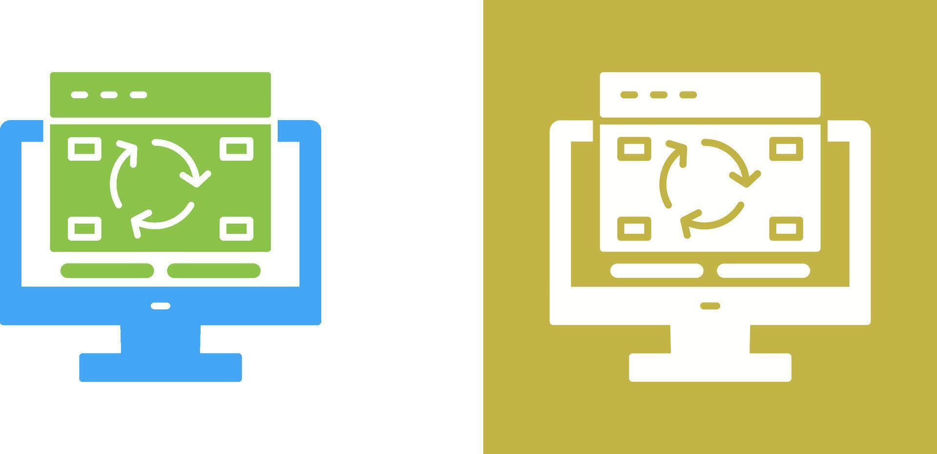 Update Icon Design vector