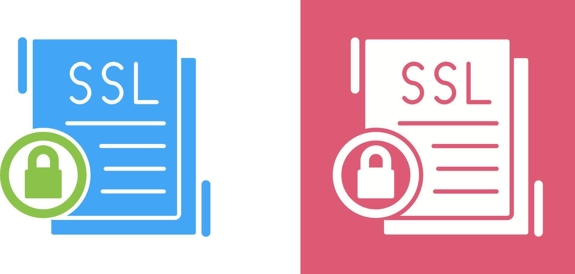SSL Icon Design vector