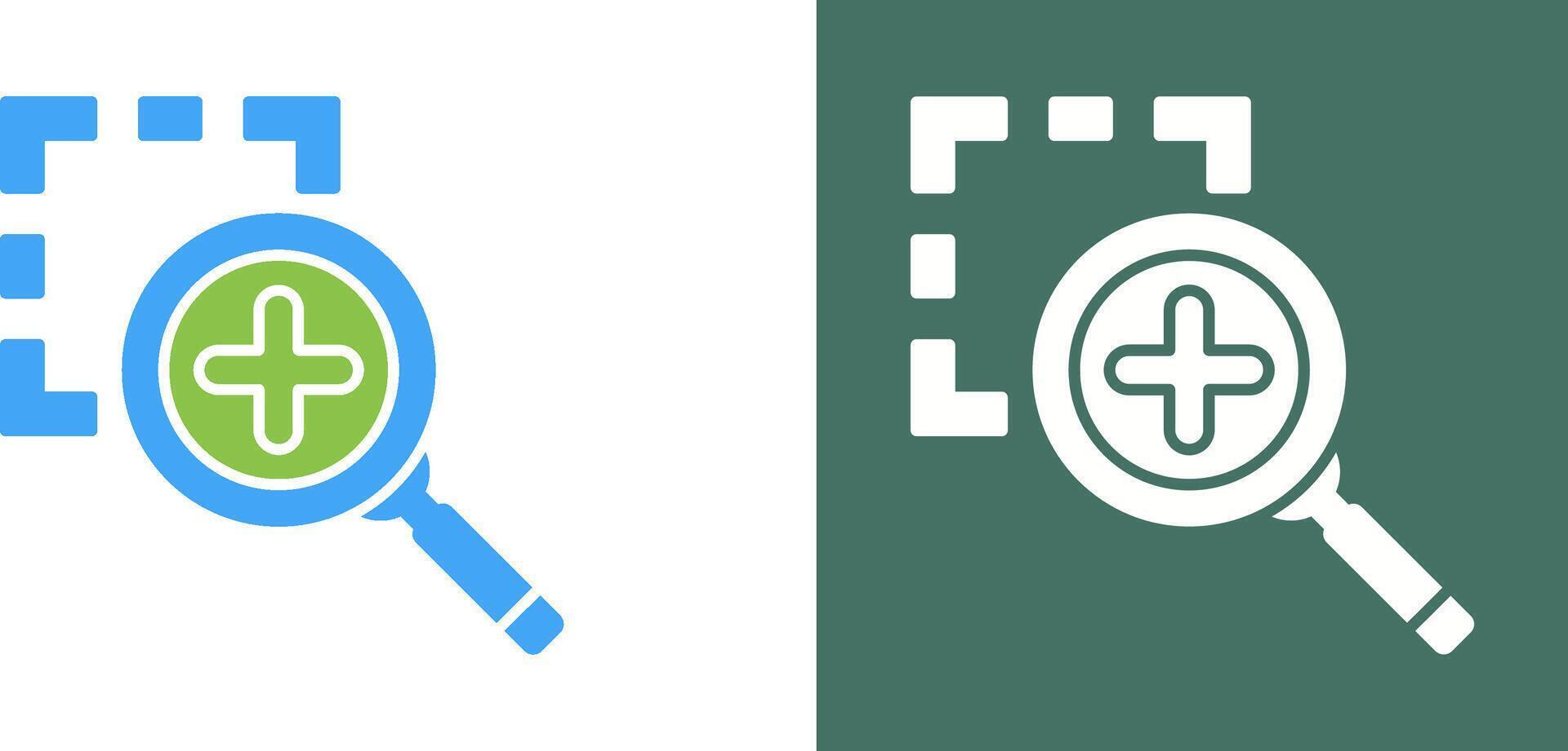 Zoom In Icon Design vector