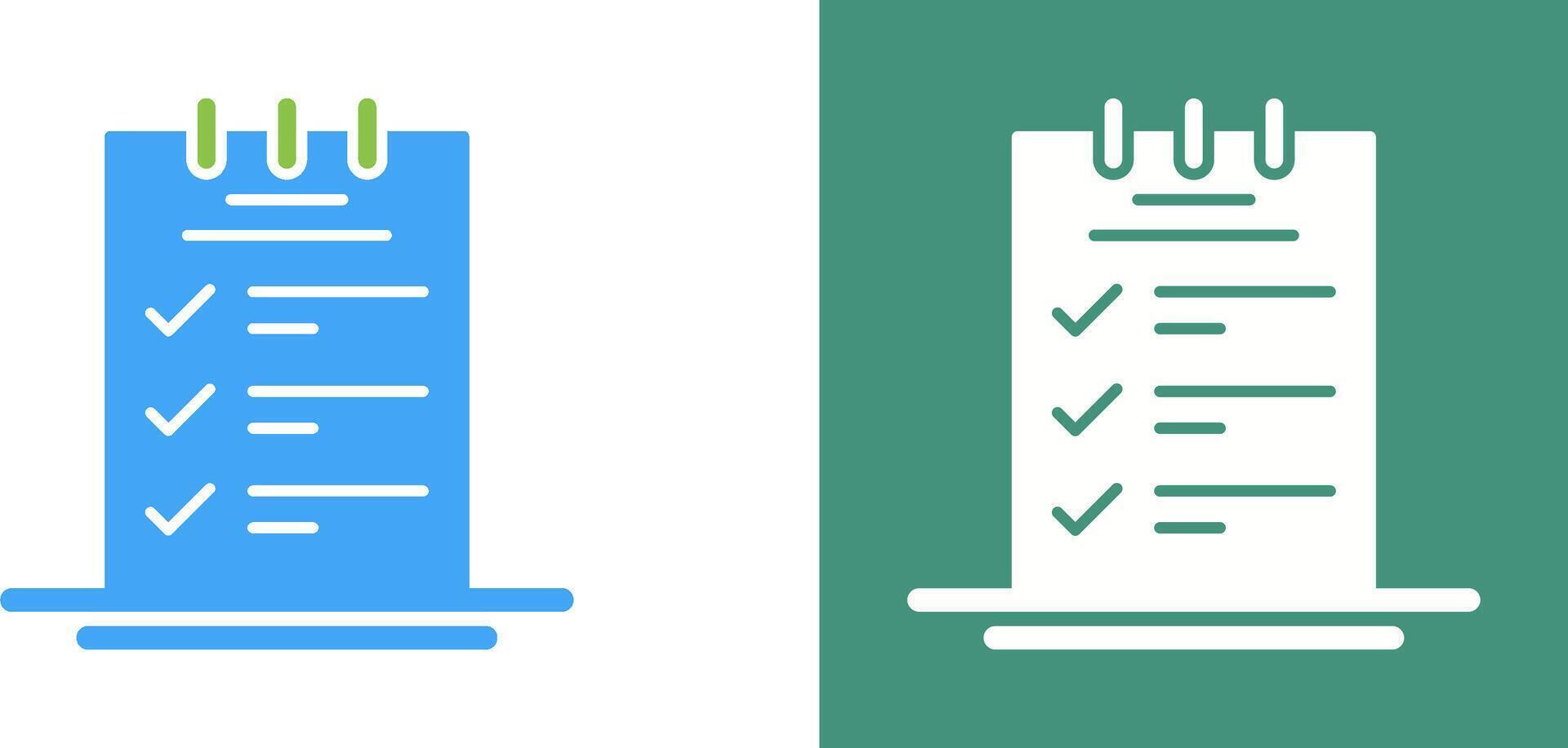 Booking CheckList Icon Design vector