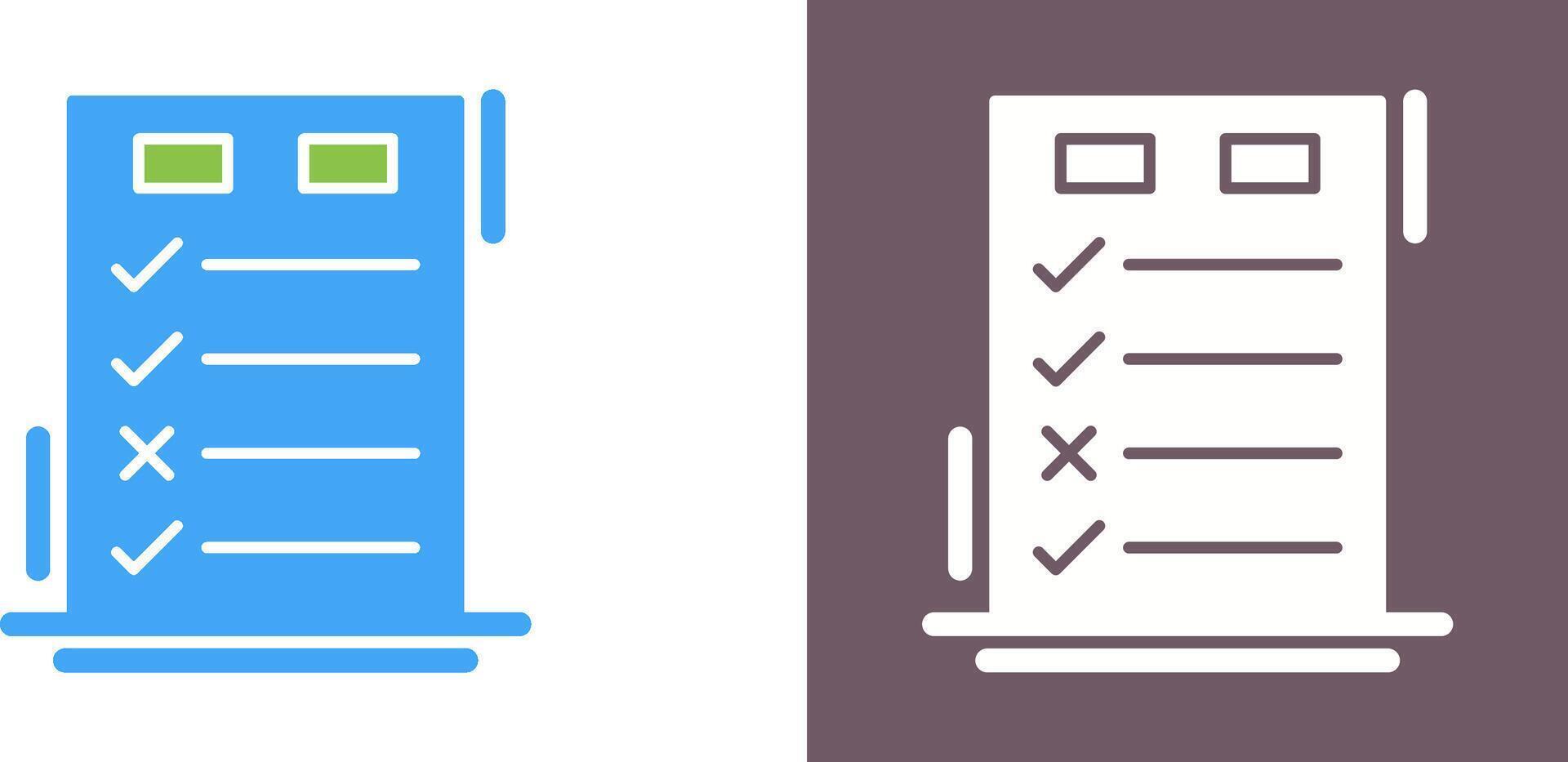 Today to Done CheckList Icon Design vector