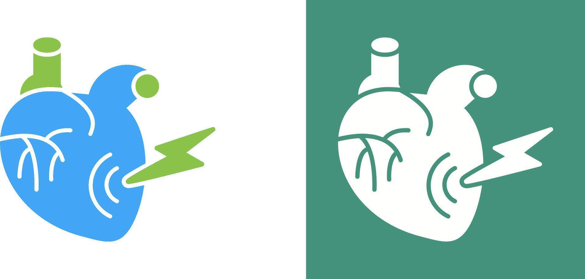 Heart Attack Icon Design vector