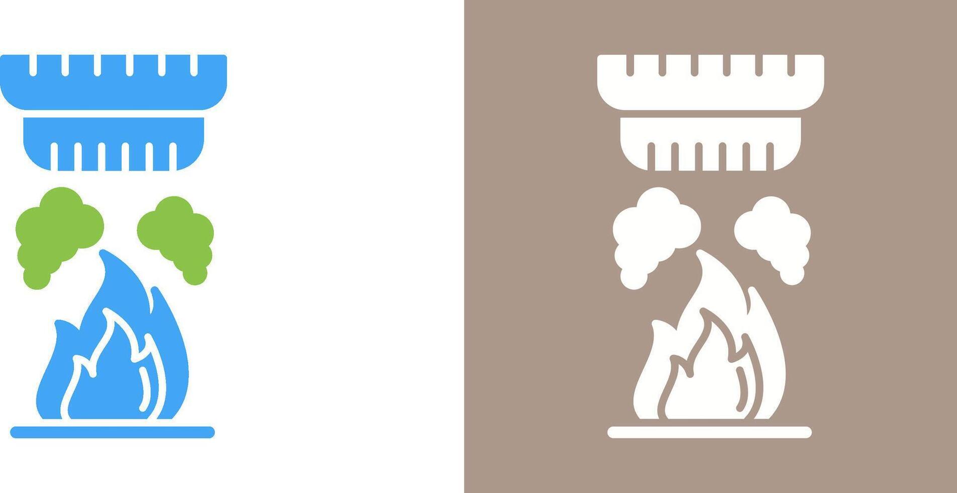 Smoke Detector Icon Design vector