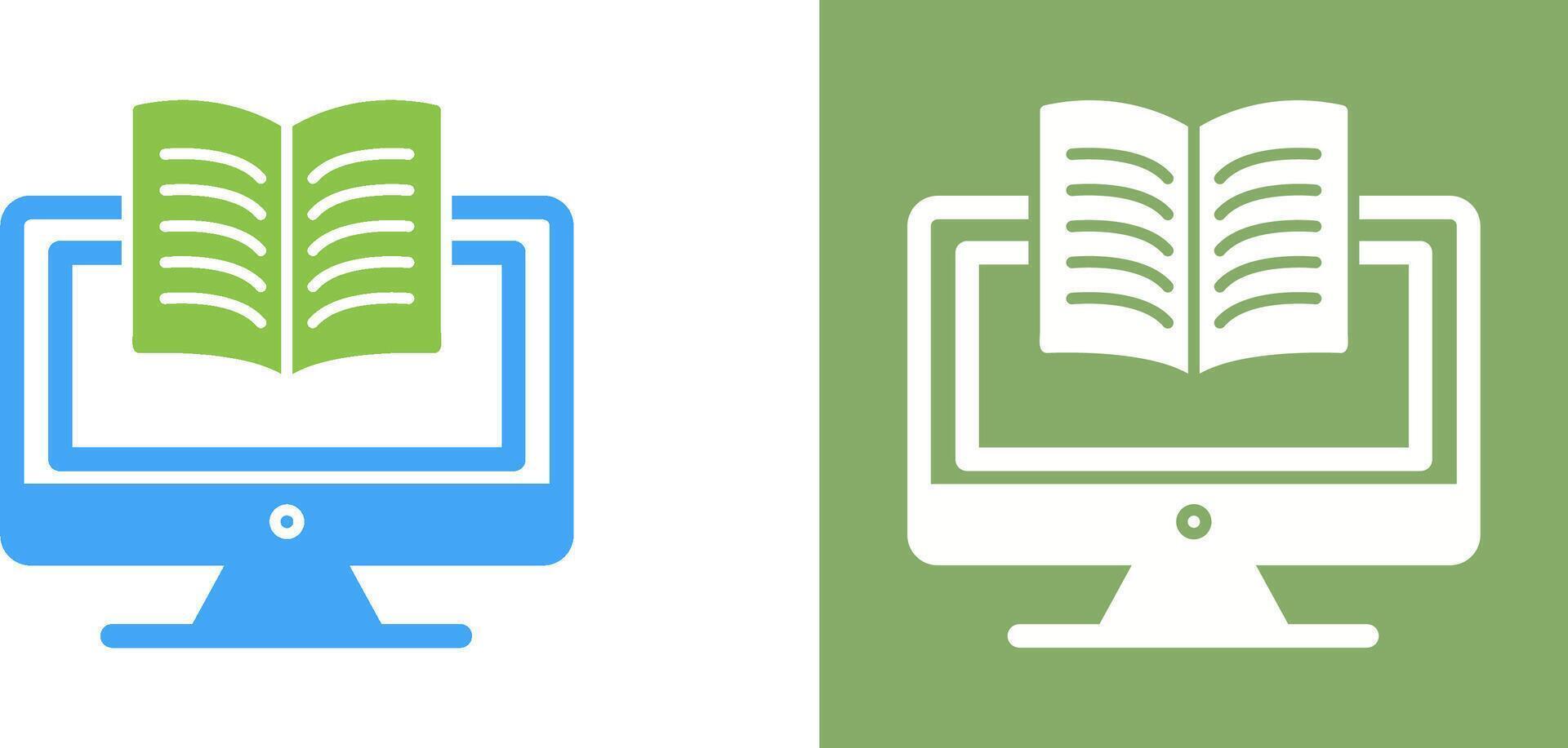 Digital Learning Icon Design vector