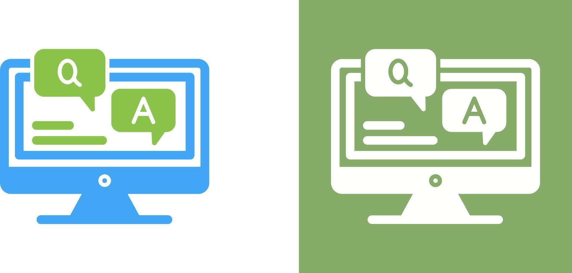 Faq Icon Design vector