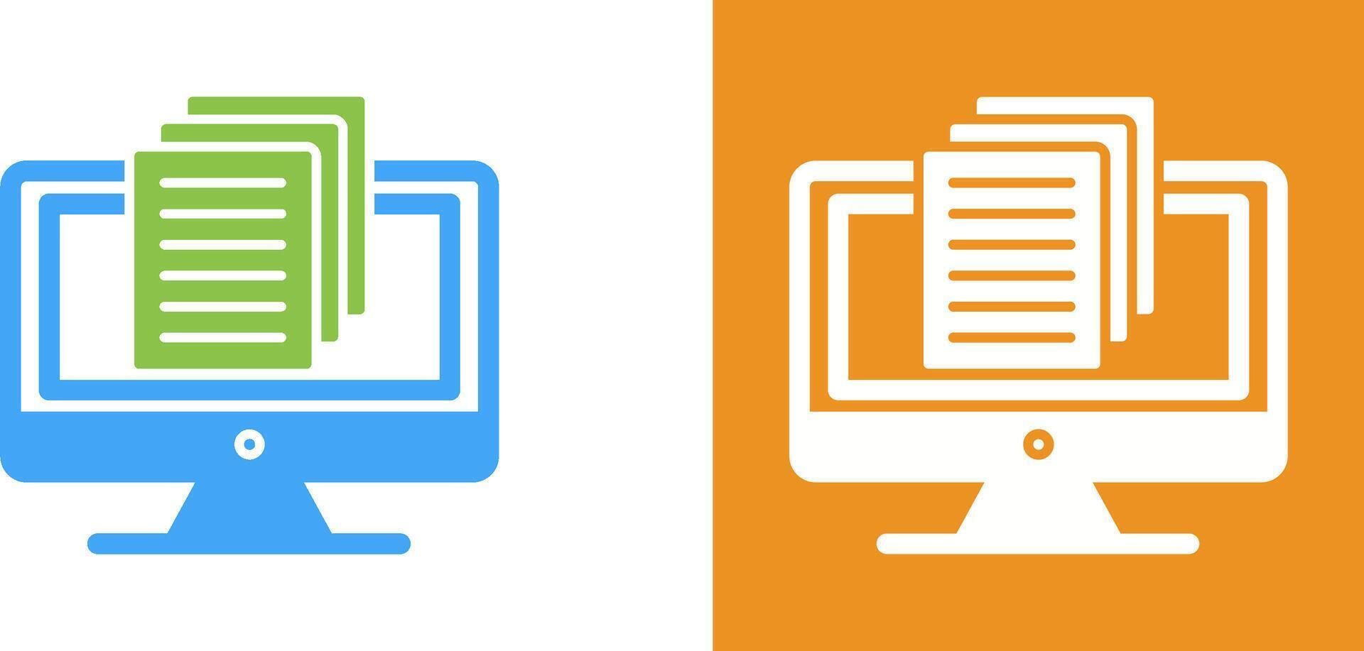 Document Icon Design vector