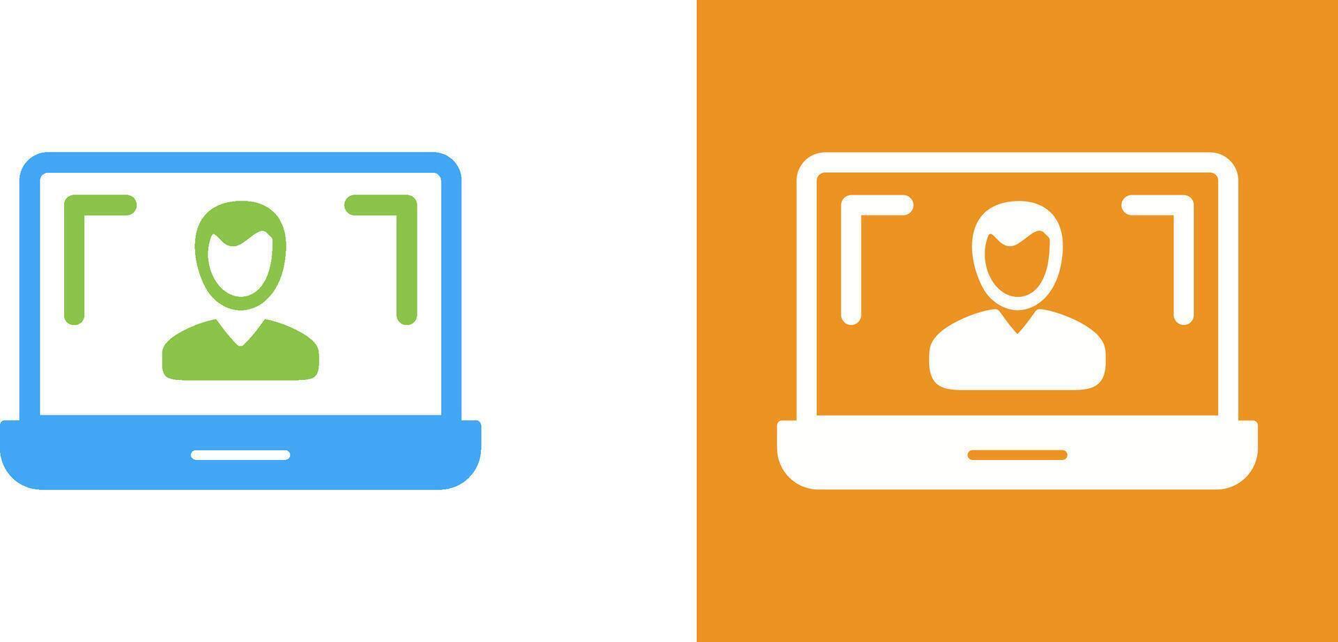 Online Lesson Icon Design vector