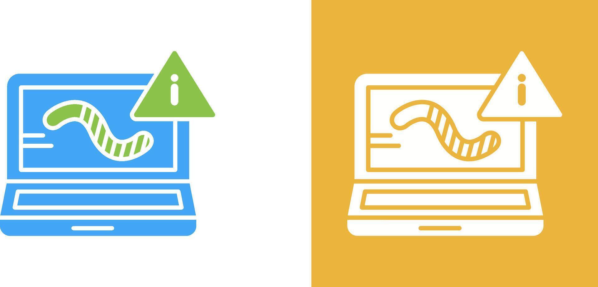 Worm Icon Design vector