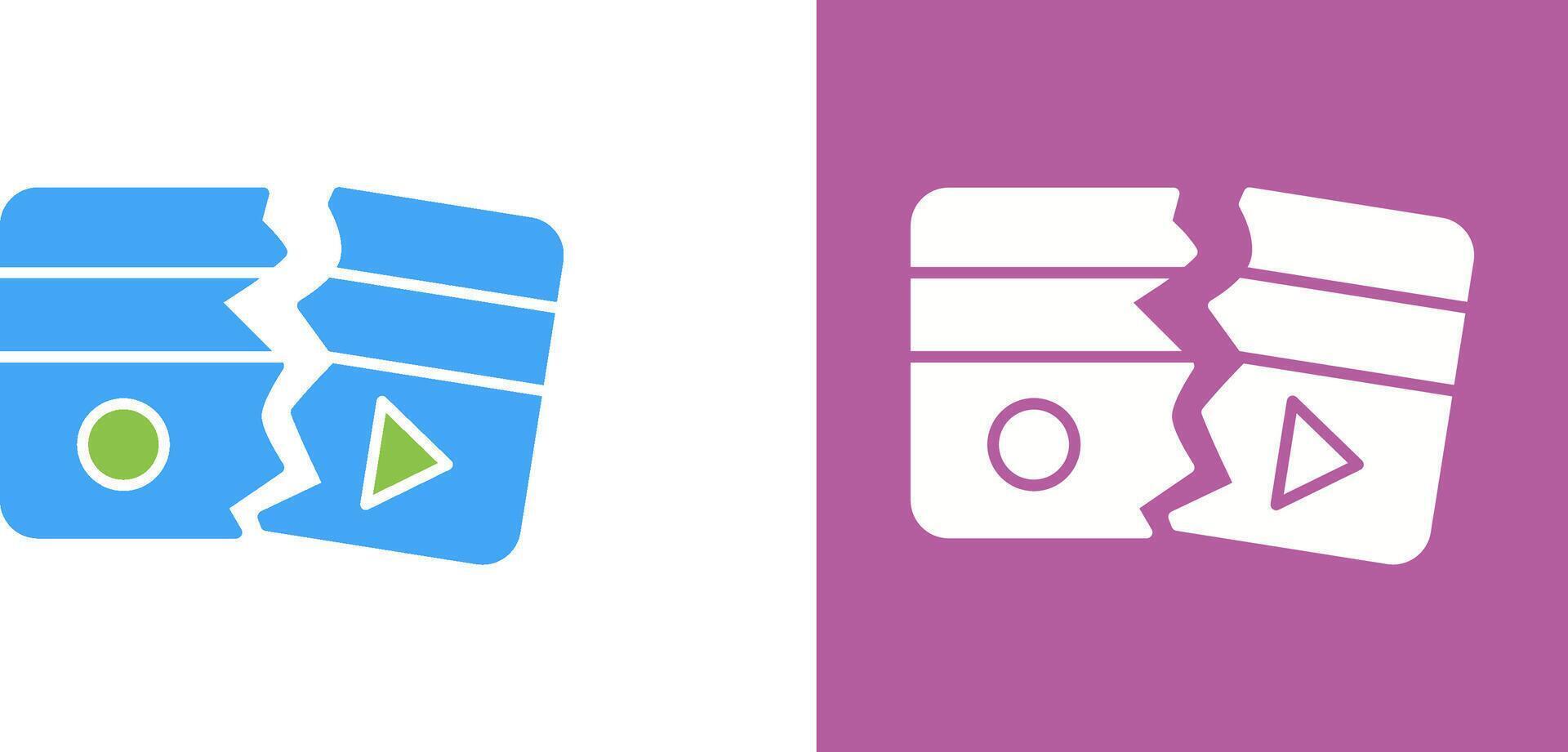 Broken Icon Design vector