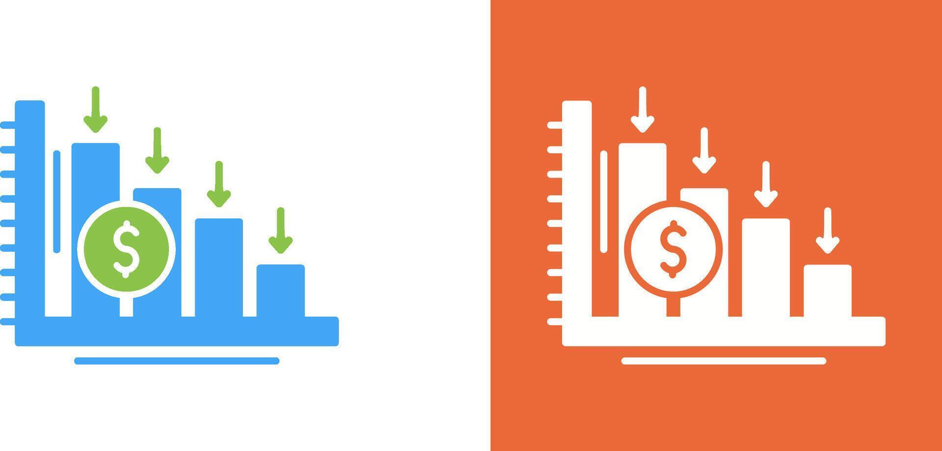 Loss Icon Design vector