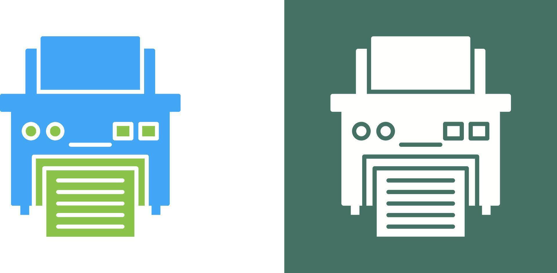 Printer Icon Design vector