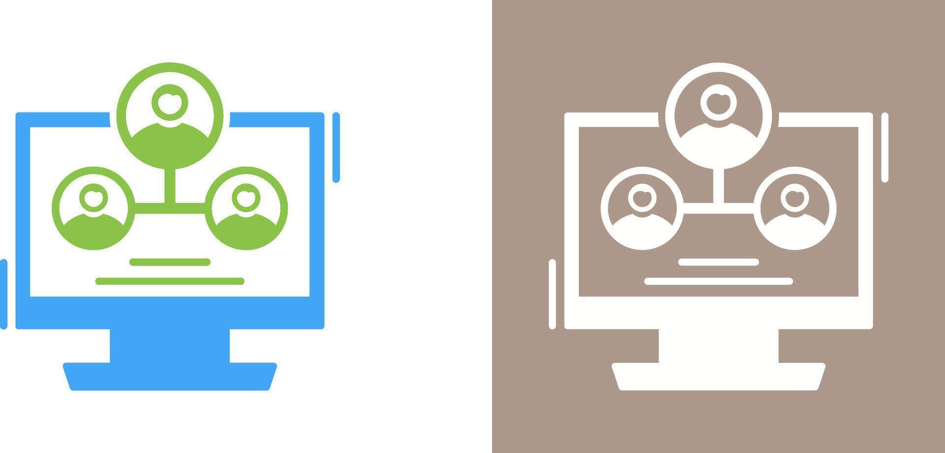Hierarchy Structure Icon Design vector