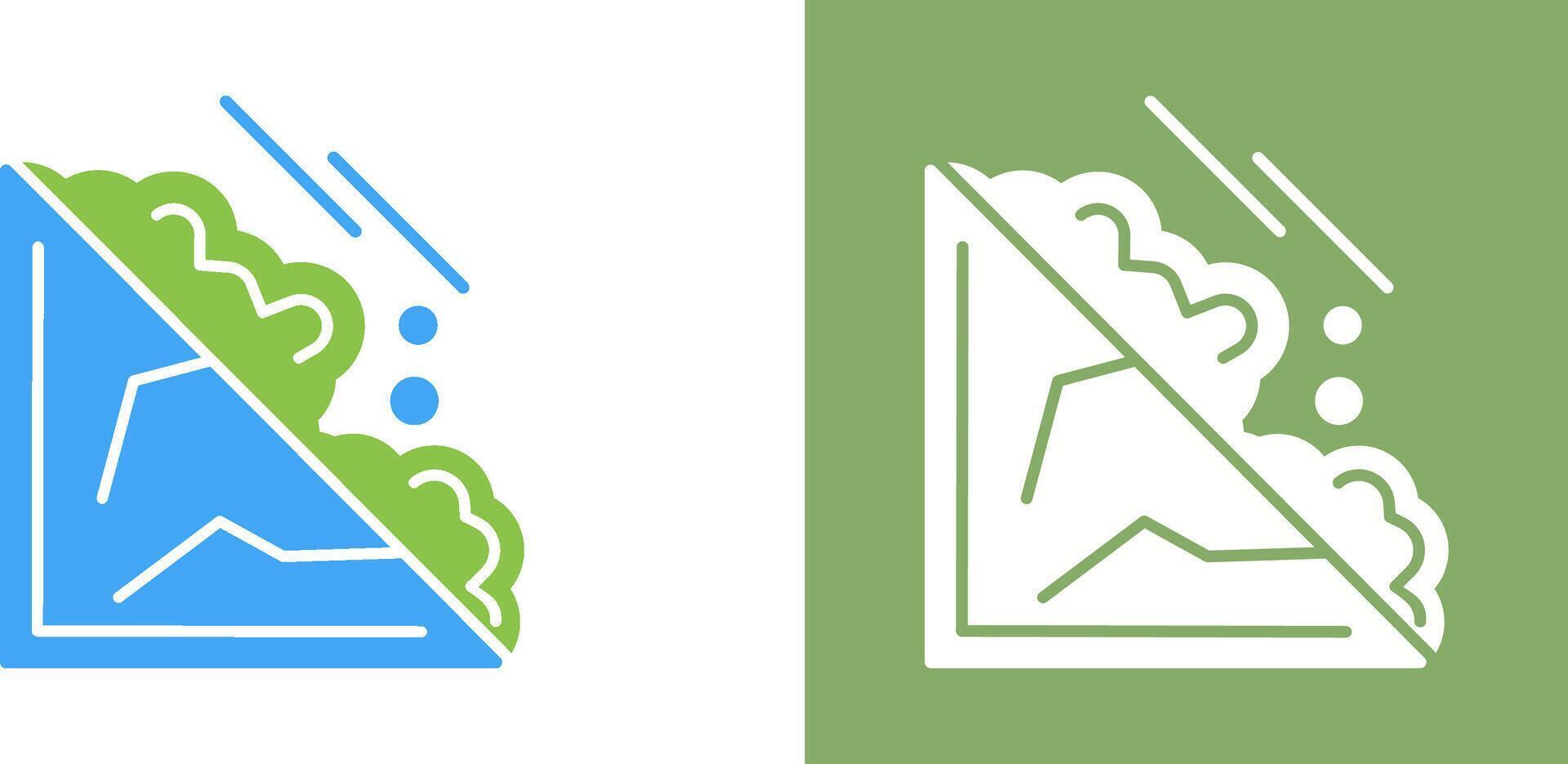 Avalanche Icon Design vector
