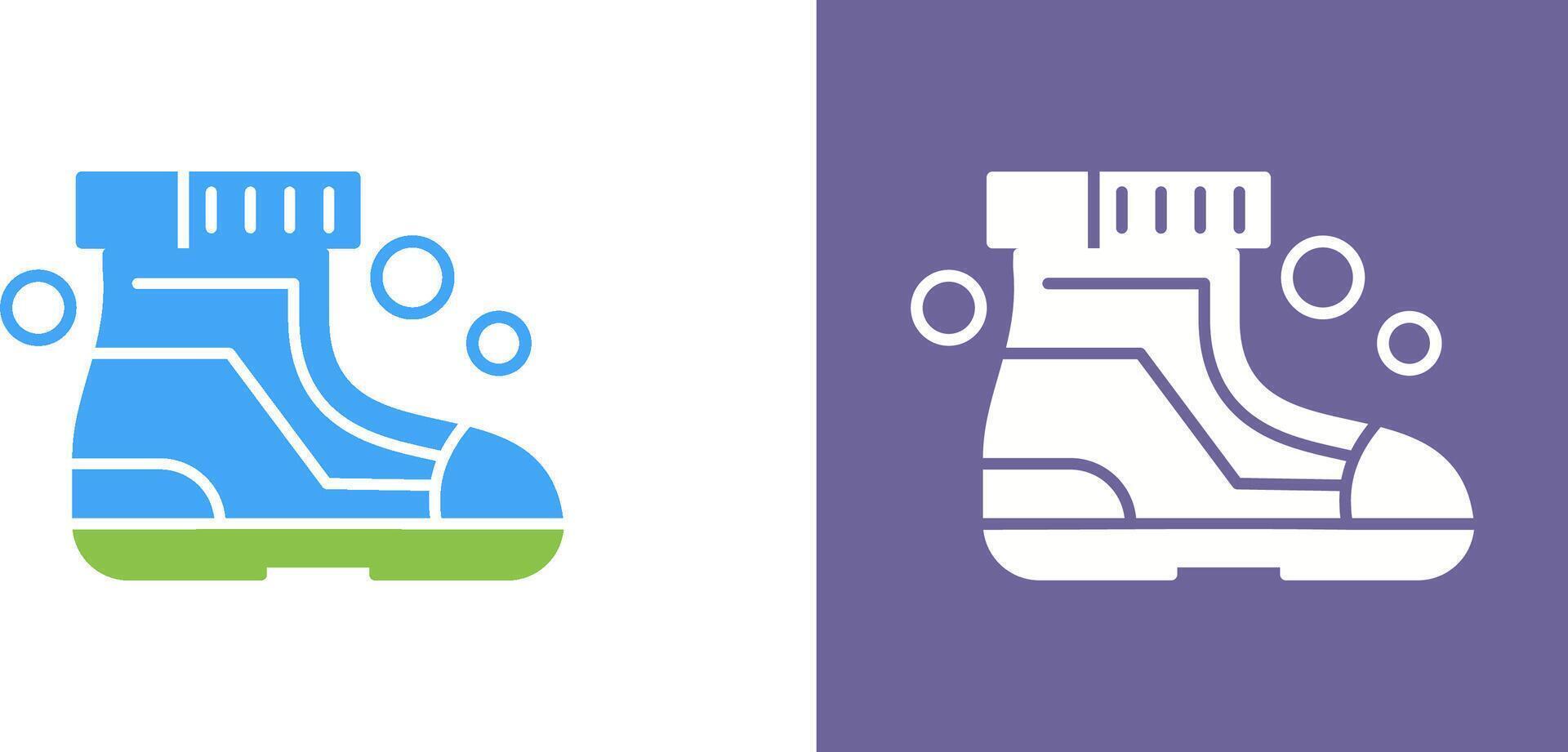 Ski Boots Icon Design vector