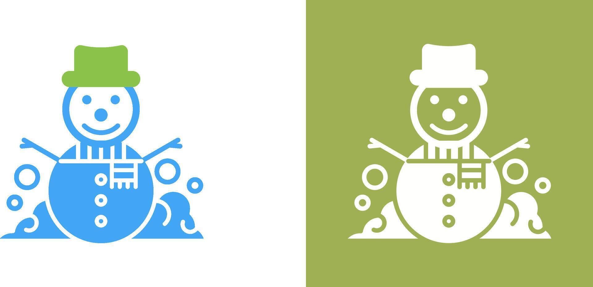 Snowman Icon Design vector
