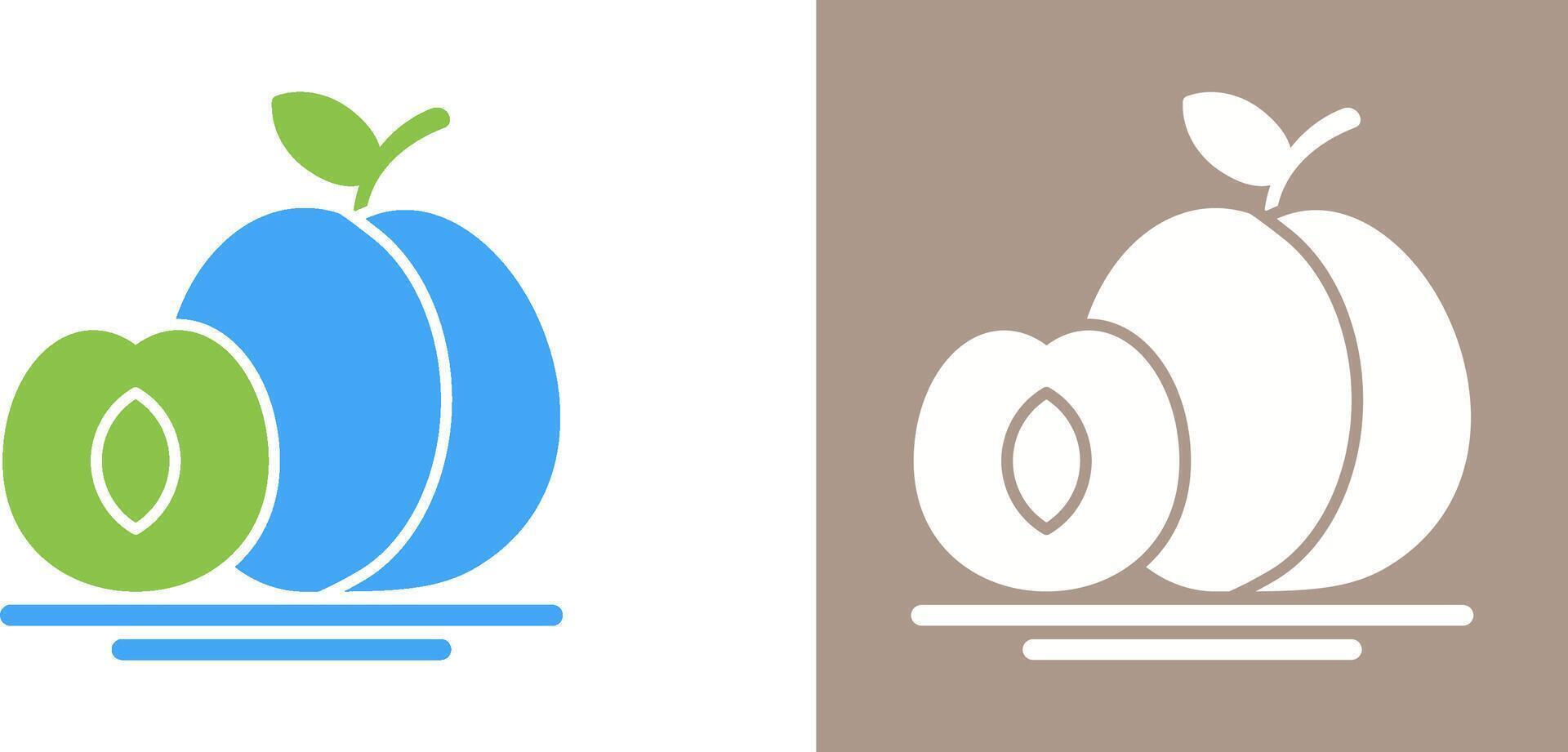 Apricot Icon Design vector