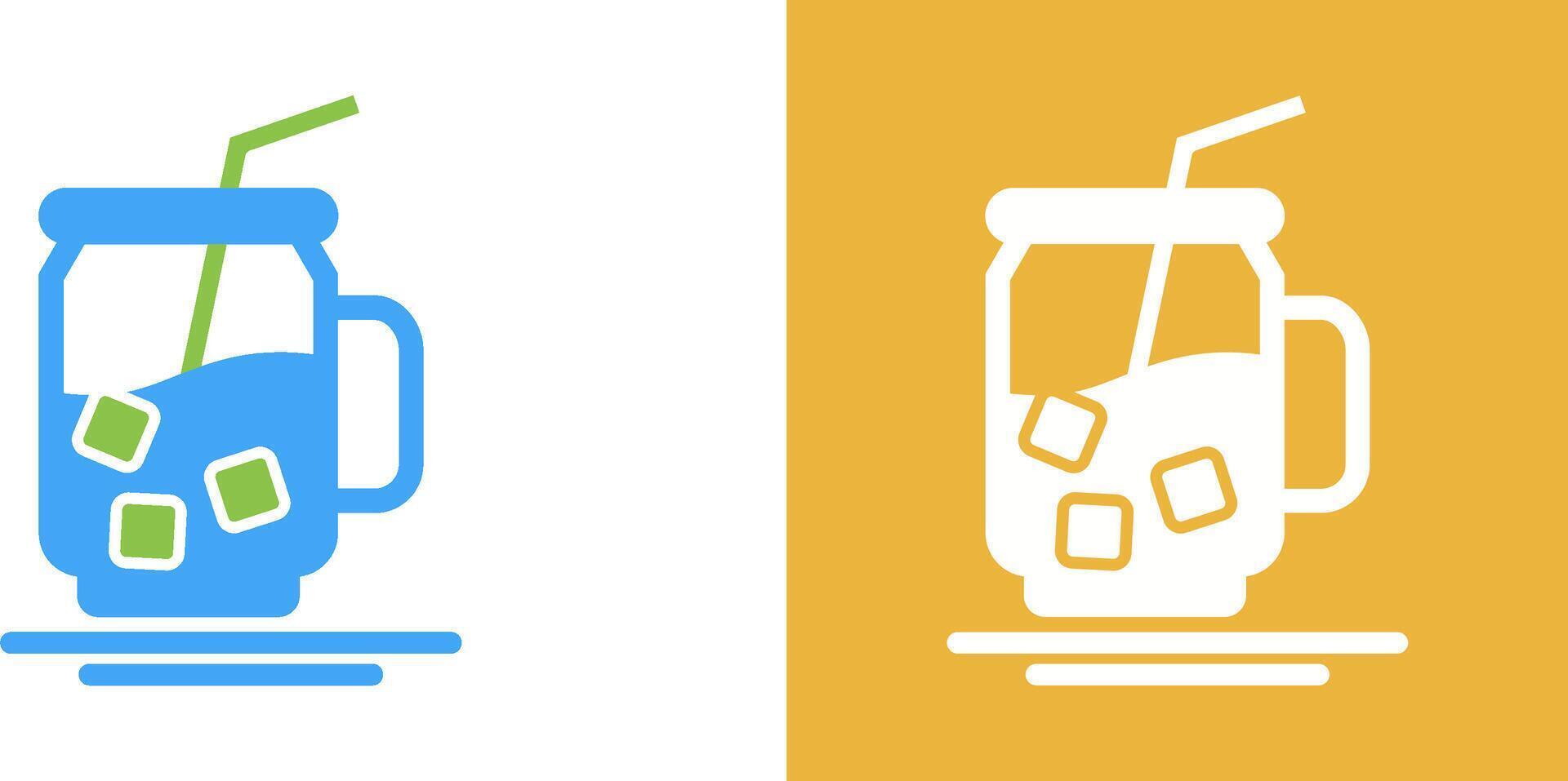 Iced Tea Icon Design vector