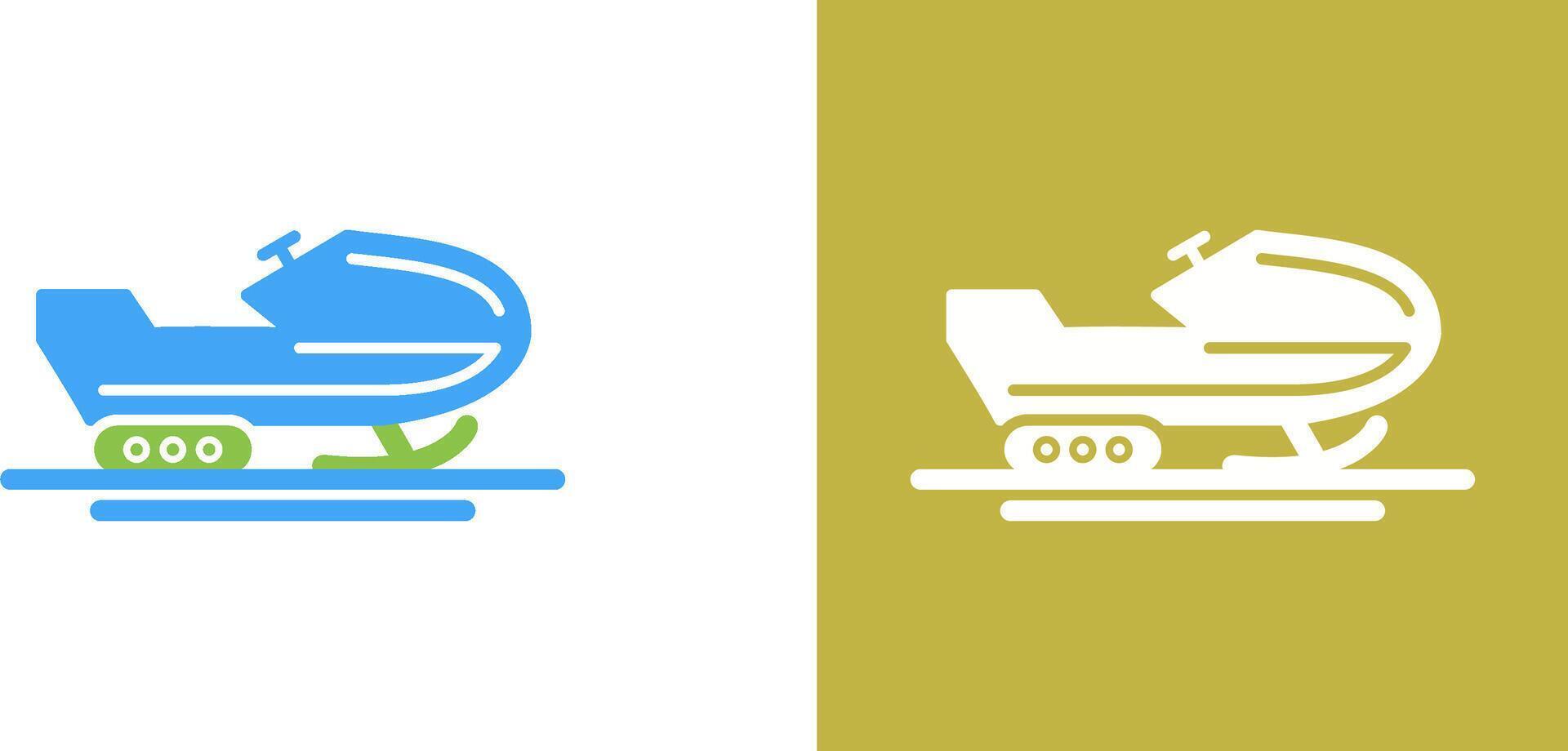 Snowmobile Icon Design vector