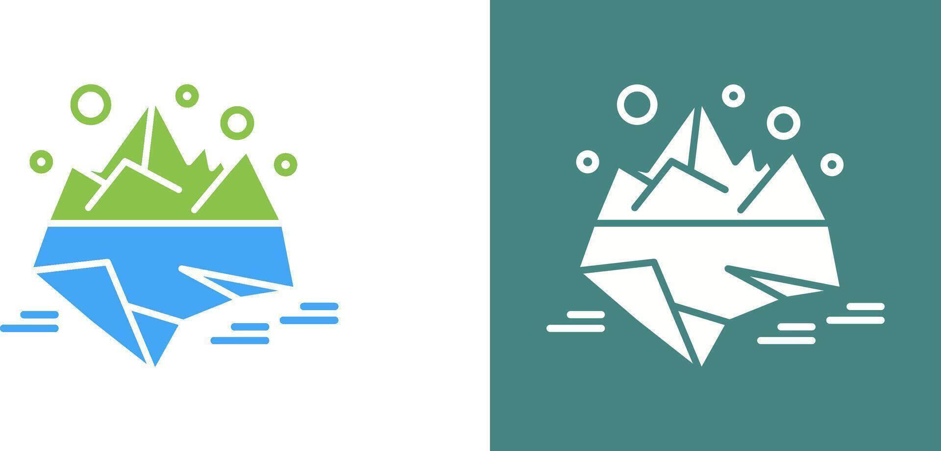 Iceberg Icon Design vector