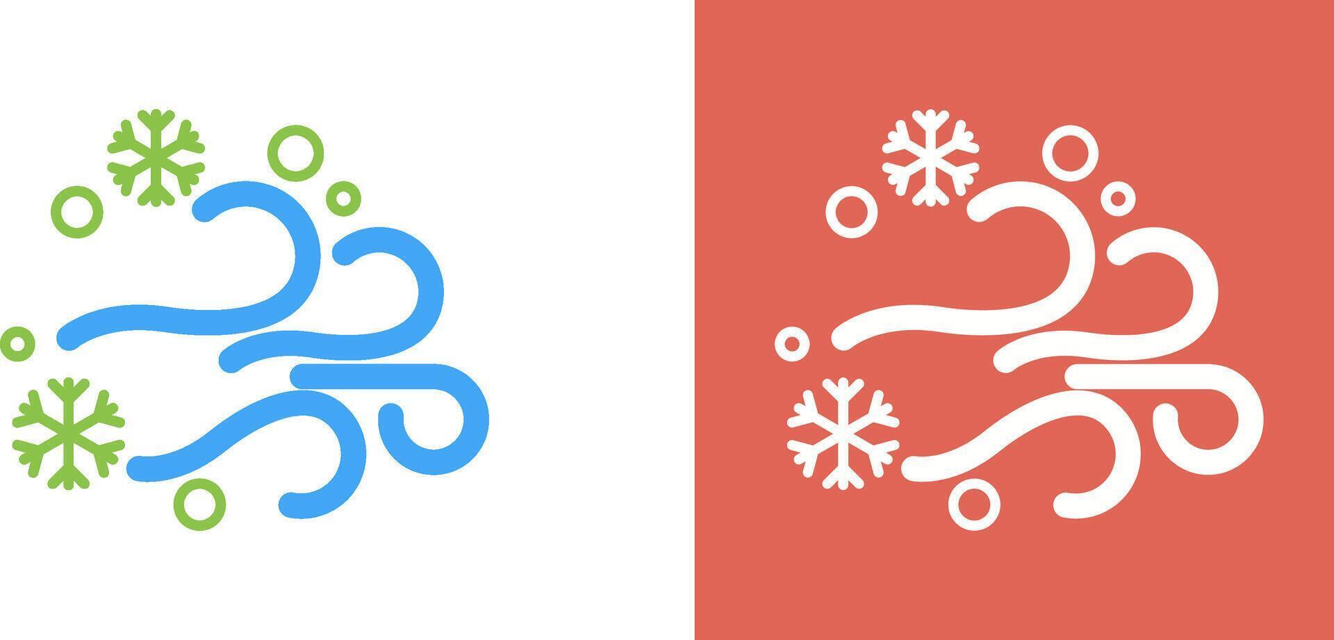 Blizzard Icon Design vector