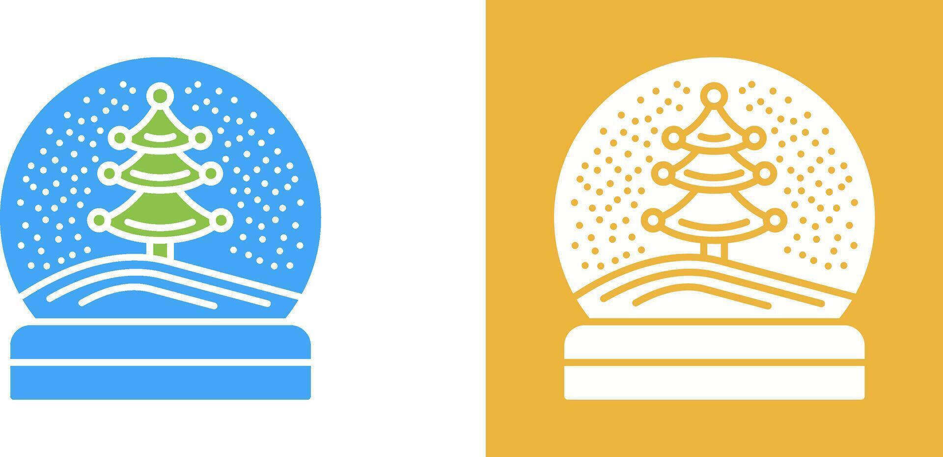Snow Glob Icon Design vector